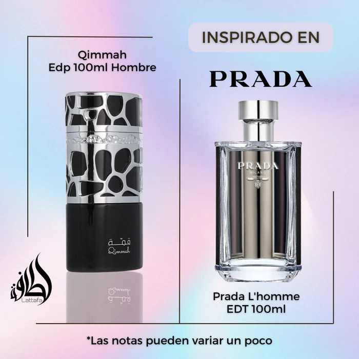 Qimmah Lattafa Edp 100Ml Hombre- Inspirado en Prada L homme - Imagen 2